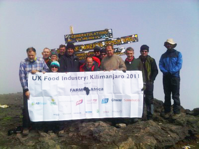 The team on the mountain