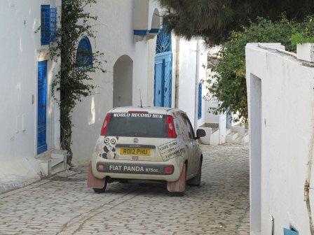 The Panda on the picturesque streets of Tunis