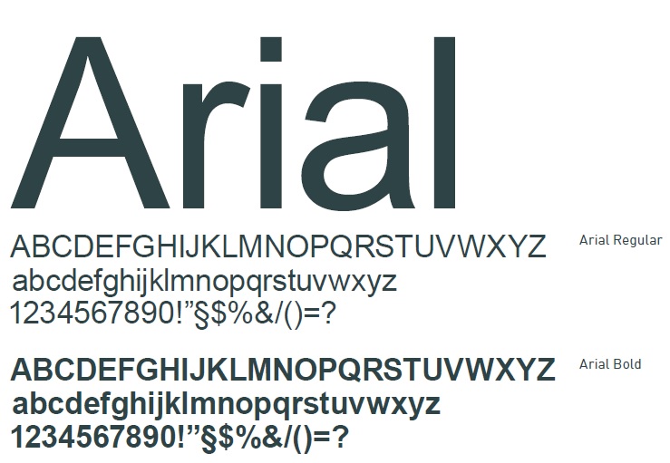 Secondary typeface
