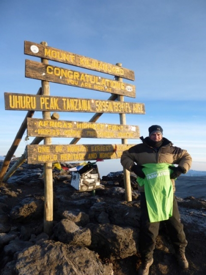 Peter Claxton, a long-time supporter of Farm Africa, climbed Mount Kilimanjaro in July 2016, raising hundreds of pounds for the farmers we work with. 