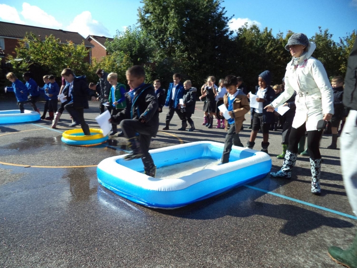 Tudor Court Primary School in Grays raised a record breaking £8,000 with a whole week of welly-themed fundraising ideas including a sponsored welly walk and welly obstacle race.