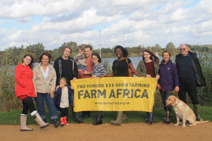Friends and family from east London organised a sponsored Great African Welly Walk at  Fairlop Waters. They walked 39 miles and raised £140.
