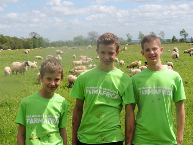 James, Oliver and Tom Facon, also known as 'The Three Brothers' hold an annual lambing guessing game on their farm. They ask friends and family to make a donation to guess which ram will father the most lambs and the winner gets a prize. Together they raise over £3,000 a year for Farm Africa!