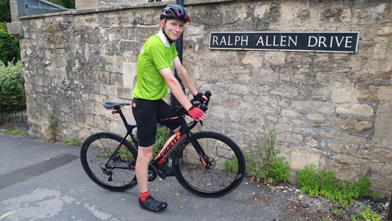 Sixth former Barnabus took on a huge feat last summer, Everesting! He cycled the same hill non-stop for 13 hours in order to reach the accumulative height of Mount Everest, 8848m. This astonishing challenge required months of training and raised over £2,200.