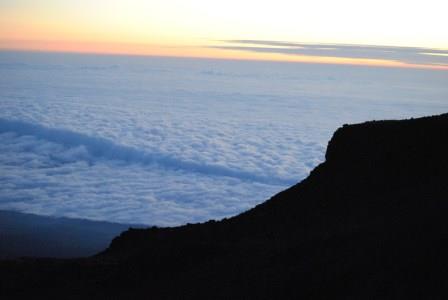 Above the clouds on Kilimanjaro