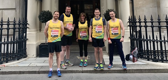 The NFU London Marathon team 2019