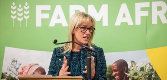 NFU President and Farm Africa ambassador Minette Batters
