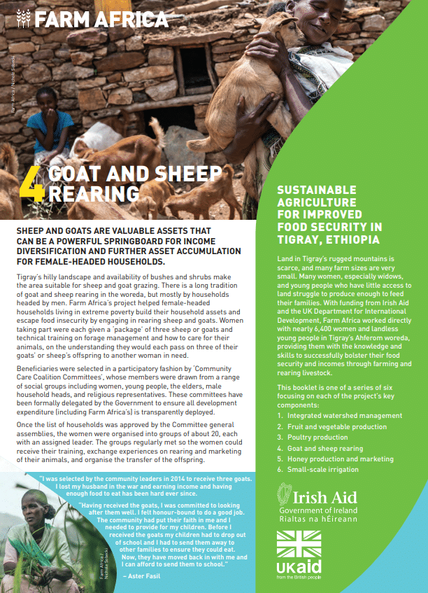 Sustainable agriculture for improved food security in Tigray, Ethiopia ...