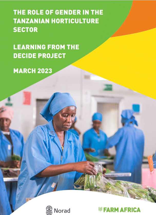The role of gender in the Tanzanian horticulture sector - Farm Africa