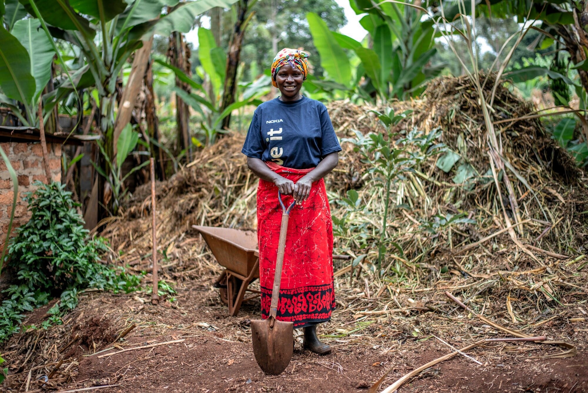 Juliet, a smallholder farmer from Kenya.