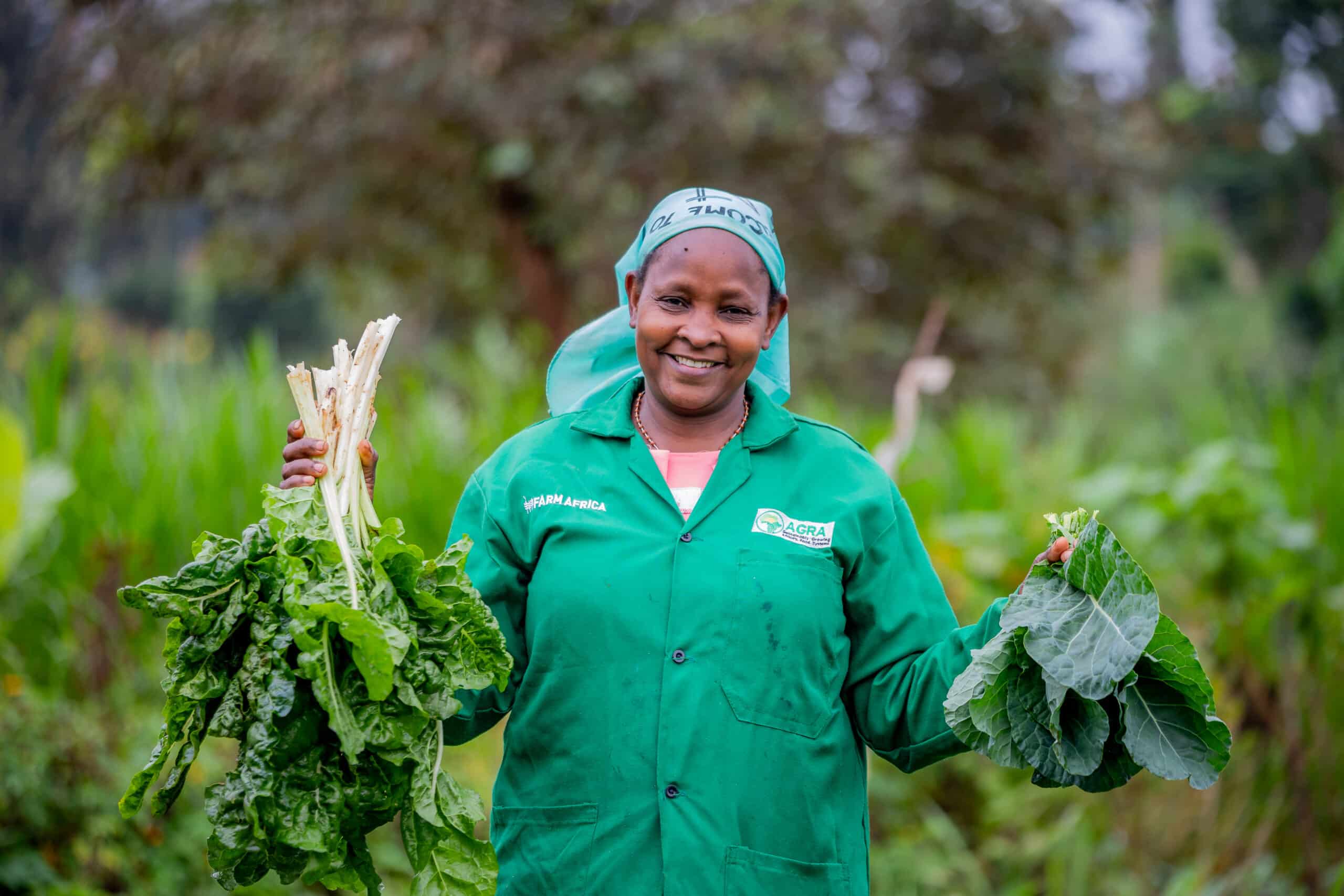 A female farmer supported by Farm Africa in Kenya.