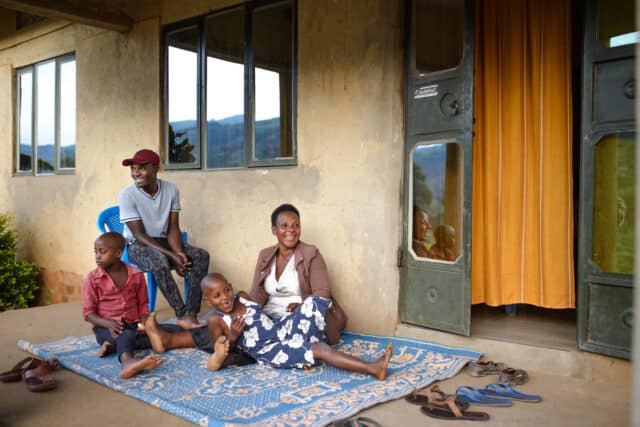 Grace and her family.