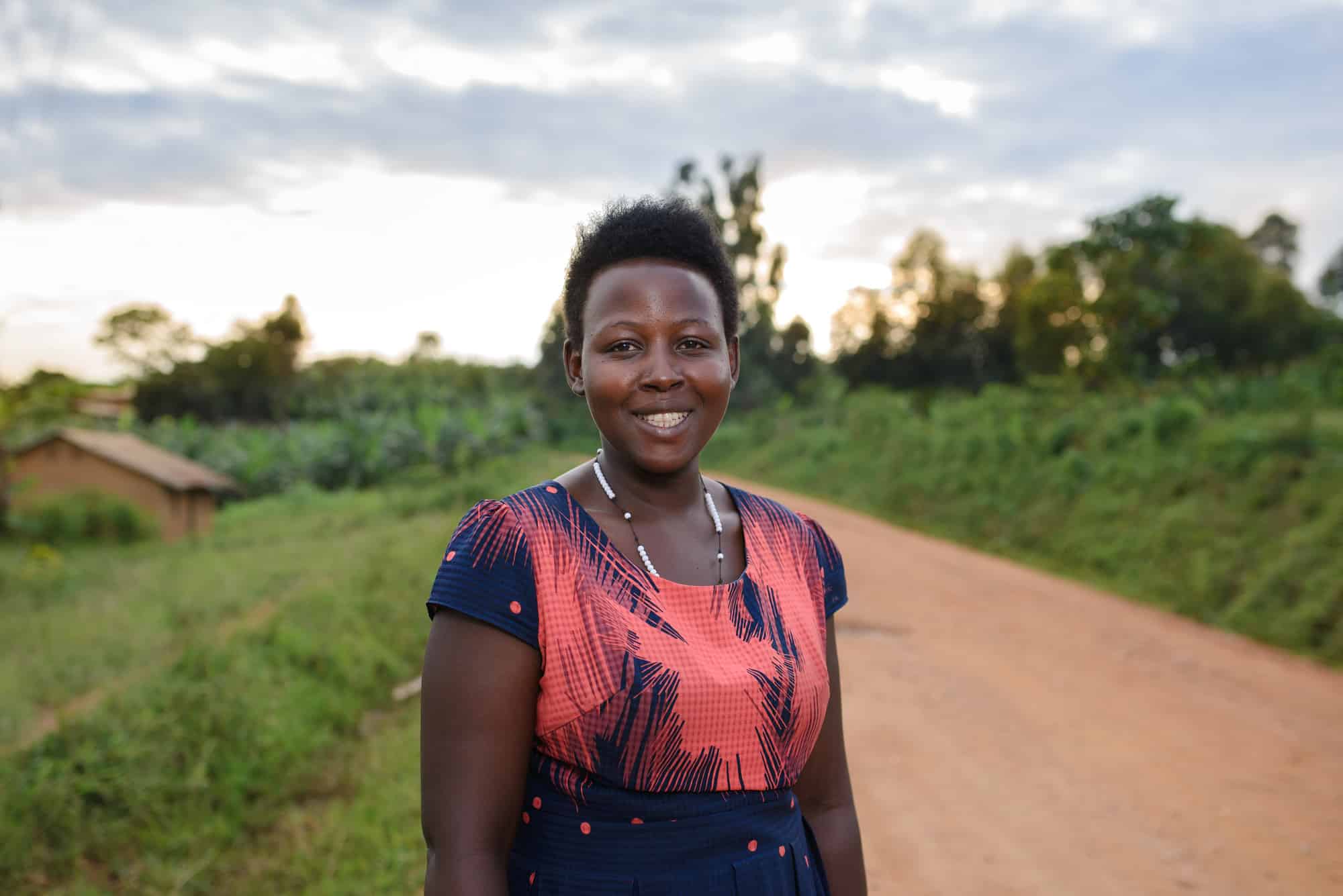 Hildah Turyamusiima, coffee farmer and treasurer of the Banyakinkizi Coffee Producers and Processors Cooperative, from the Kanungu District in Uganda.