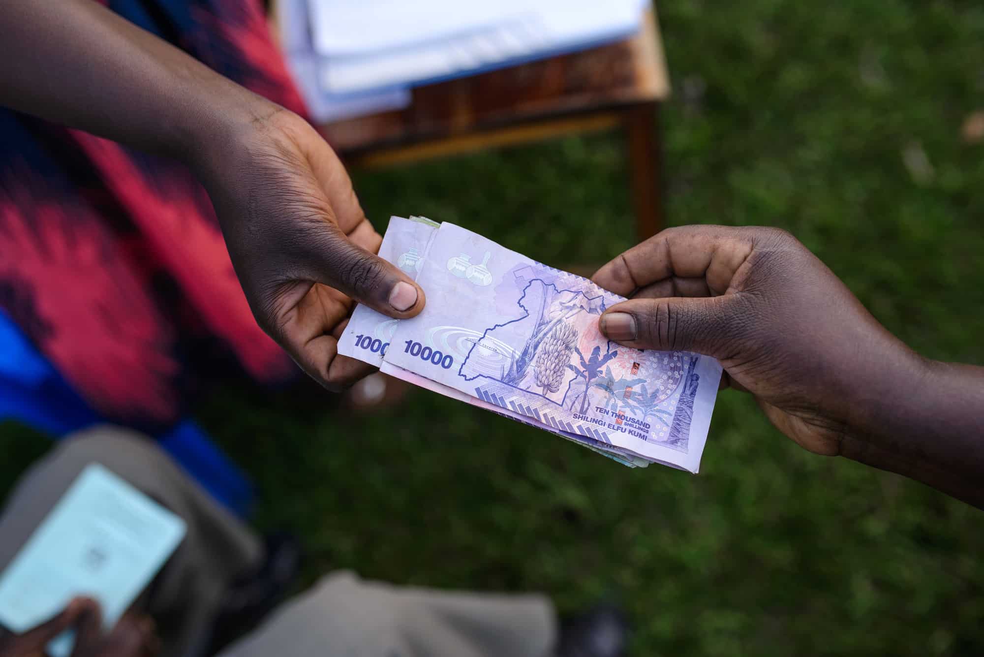 Money from the Village Savings and Loan Association.