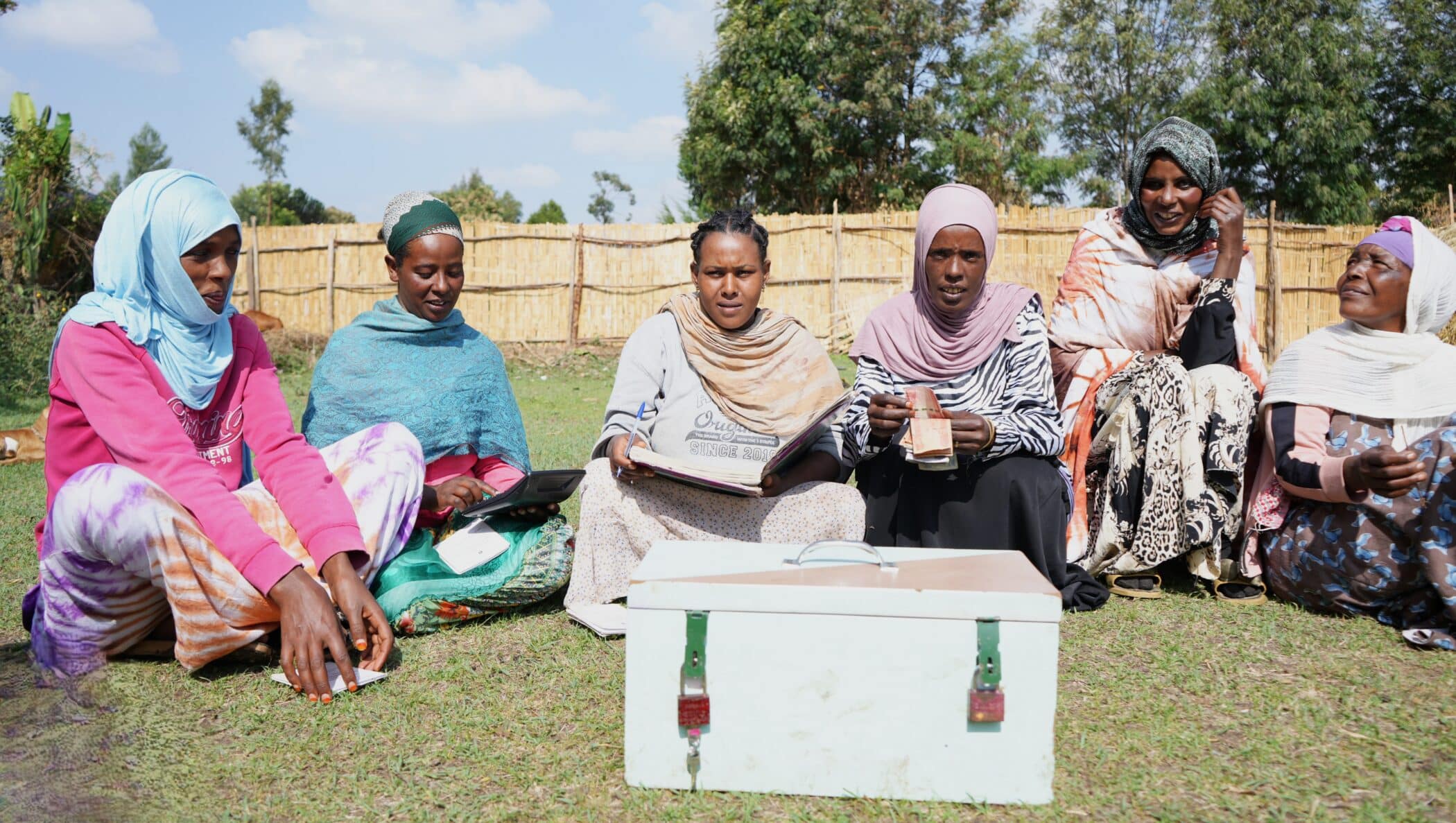 Women part of the Tokuma Village Savings and Loan Association (VSLA) in Bale, Ethiopia