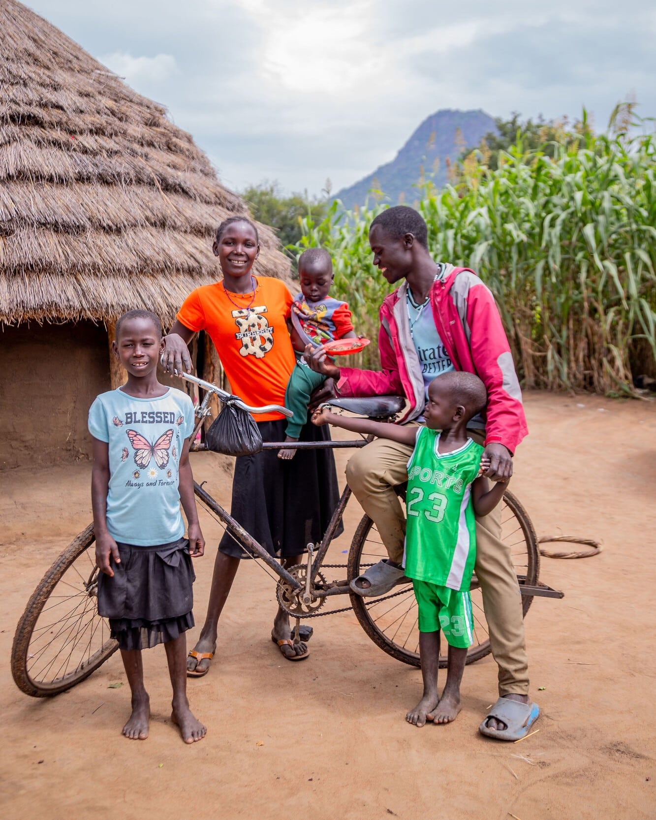 A farming family in Uganda.