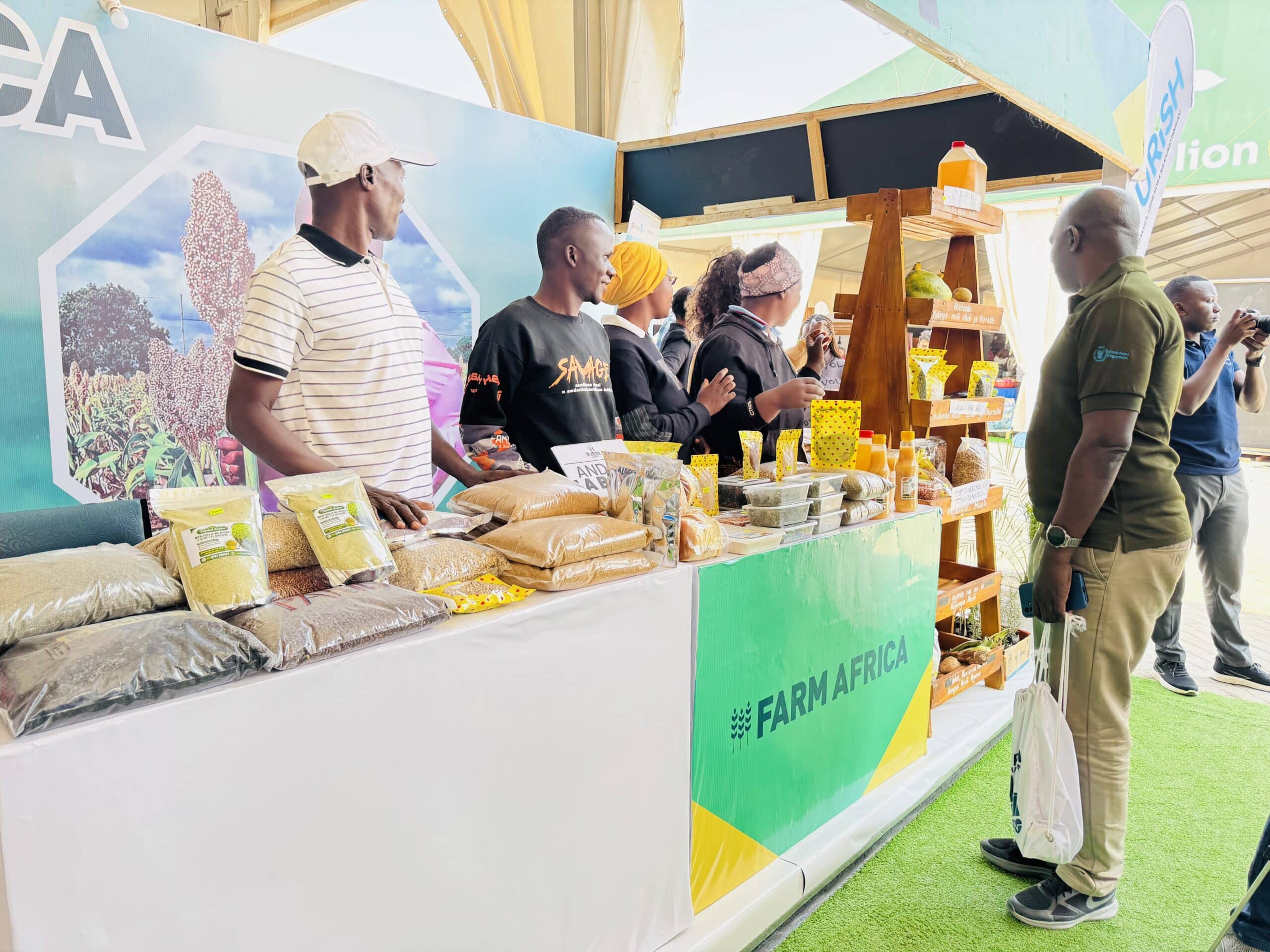The Farm Africa stand at the Nane Nane agricultural exhibition.