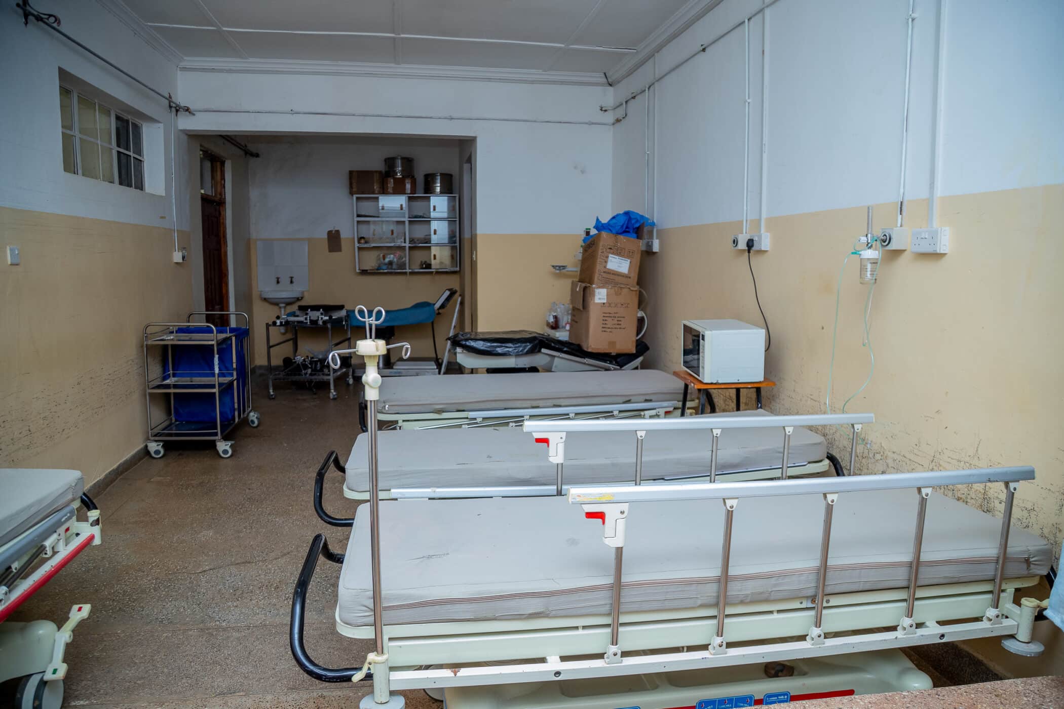A newly built hospital ward in Kenya.